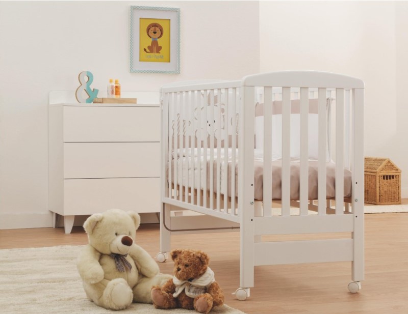 Multifunkční mini postýlka Italbaby B.Side bílá